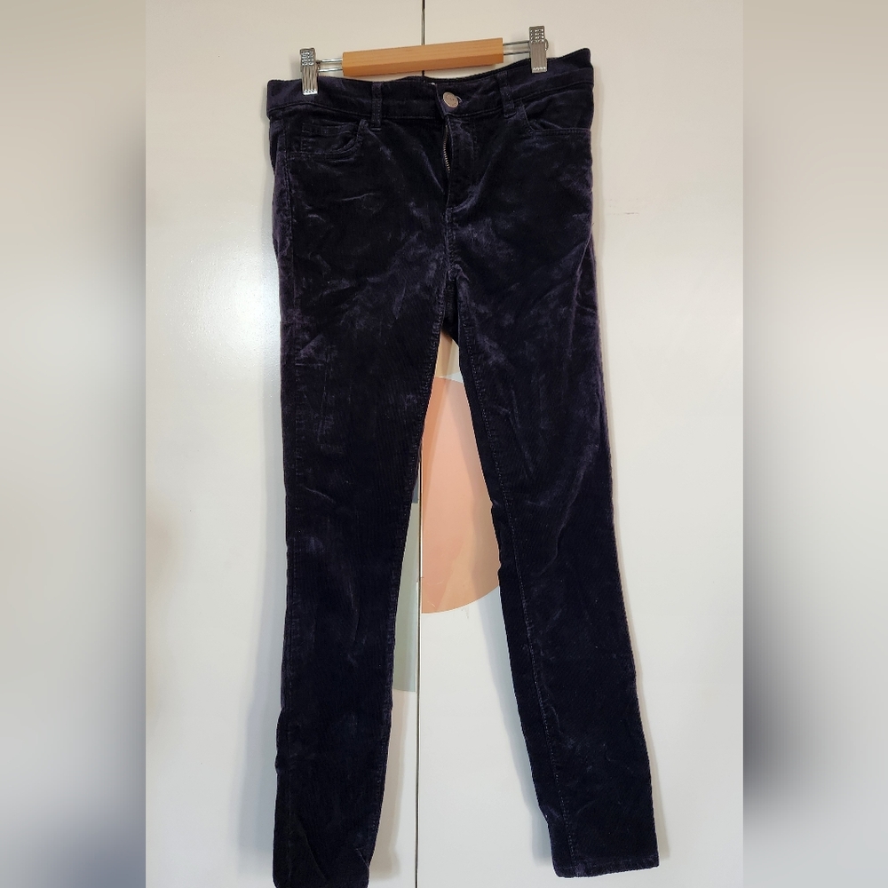 LOFT Deep Navy Blue Corduroy Trousers